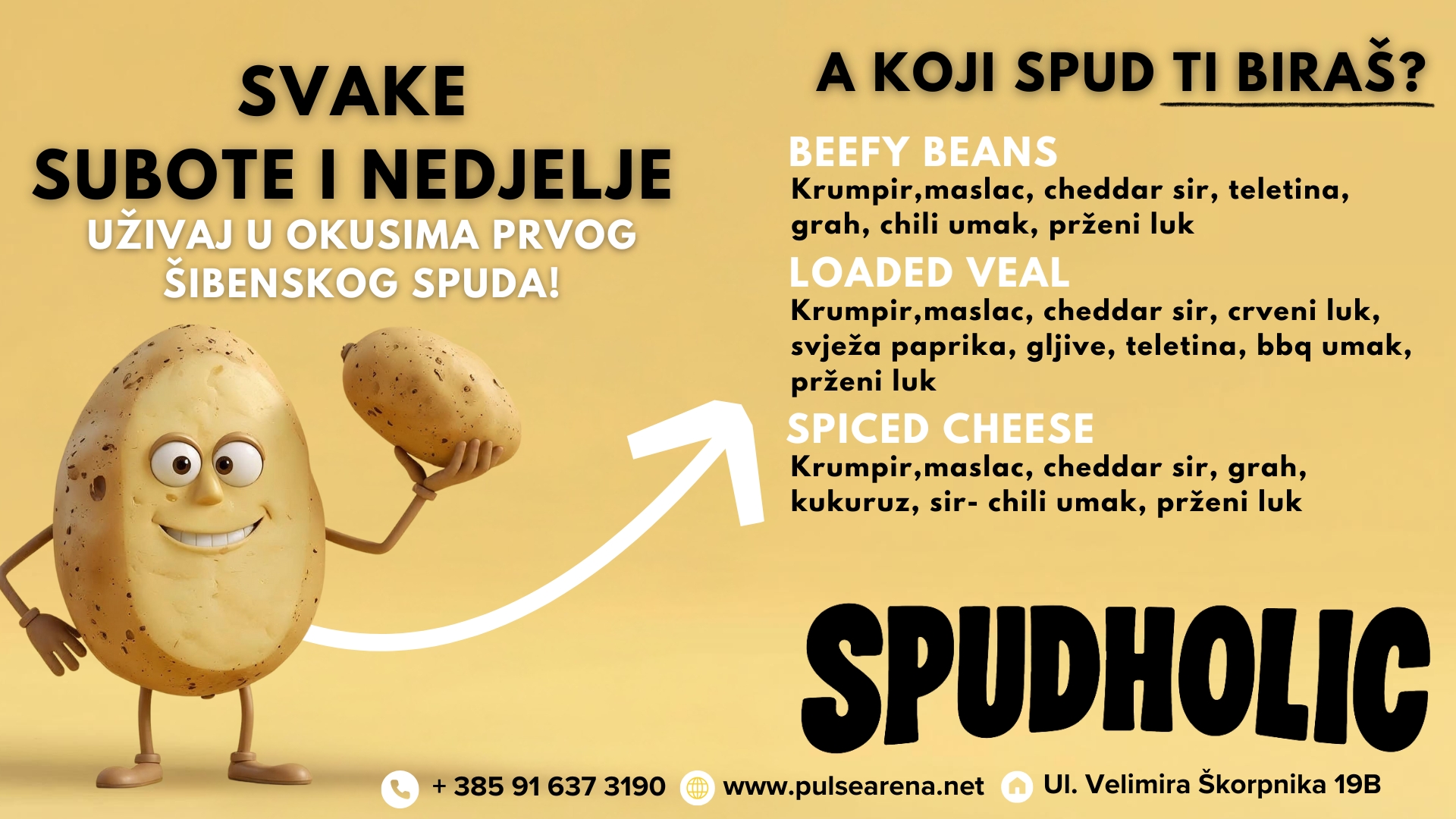 Ne propustite probati prvi šibenski Spud u Pizzaholicu!